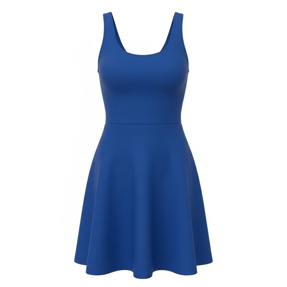 H&M Royal Blue Mini Dress - Size 8